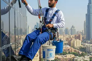        عمال نظافة النوافذ      